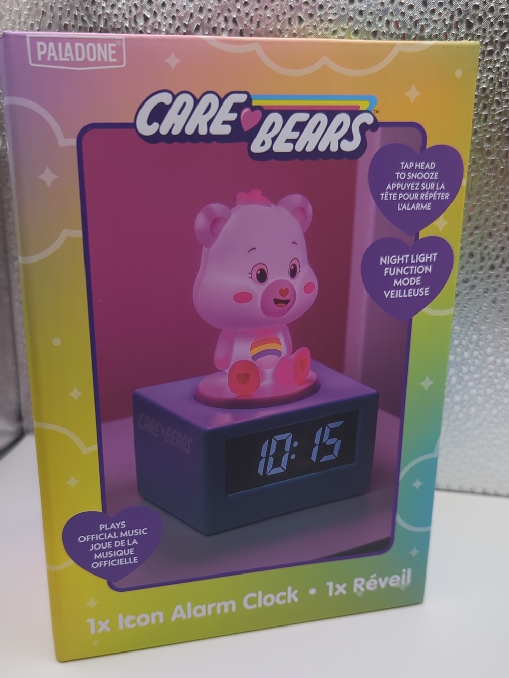 Care Bears Pink Night Light Alarm Clock by
